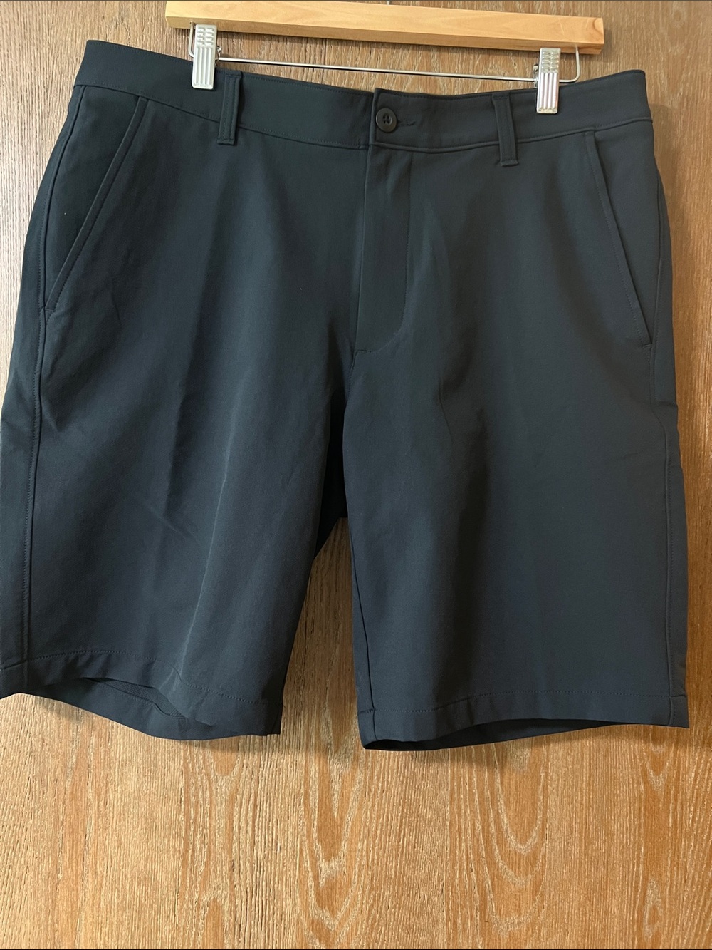 Helly Hansen Black Men's Flat Front Stretch Shorts